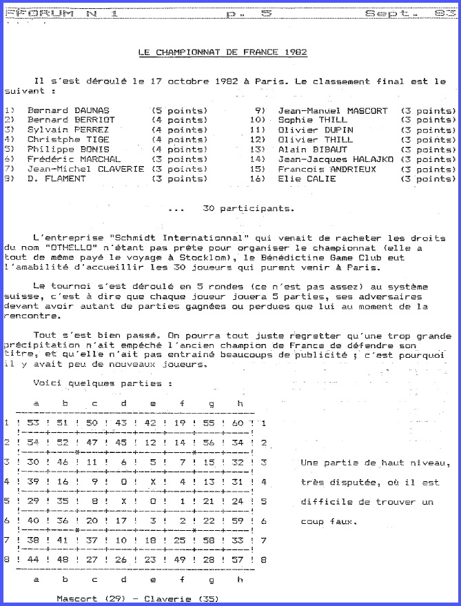Championnatde France 82 (n°1)