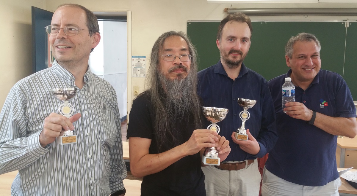 De gauche à droite : Marc, Takuji, Matthias et Imre