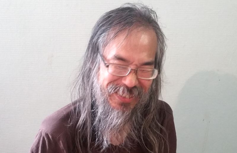 Takuji Kashiwabara, tout sourire après la 5e ronde