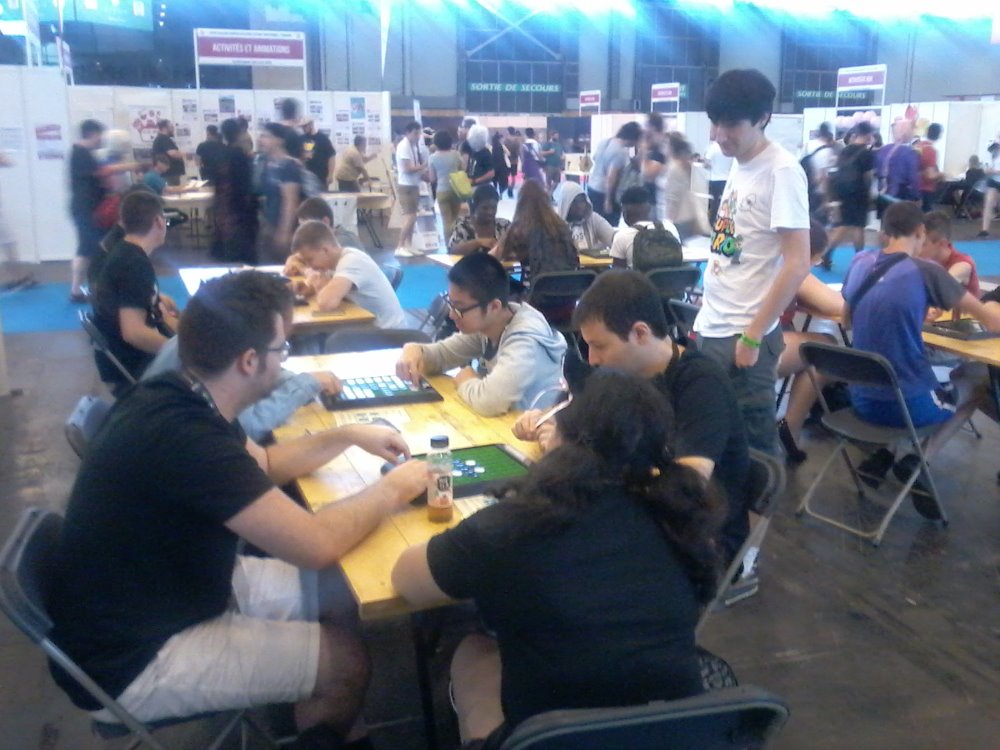 Le stand plein à craquer