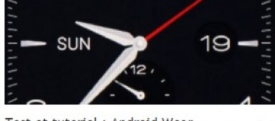 tutoriel Android Wear